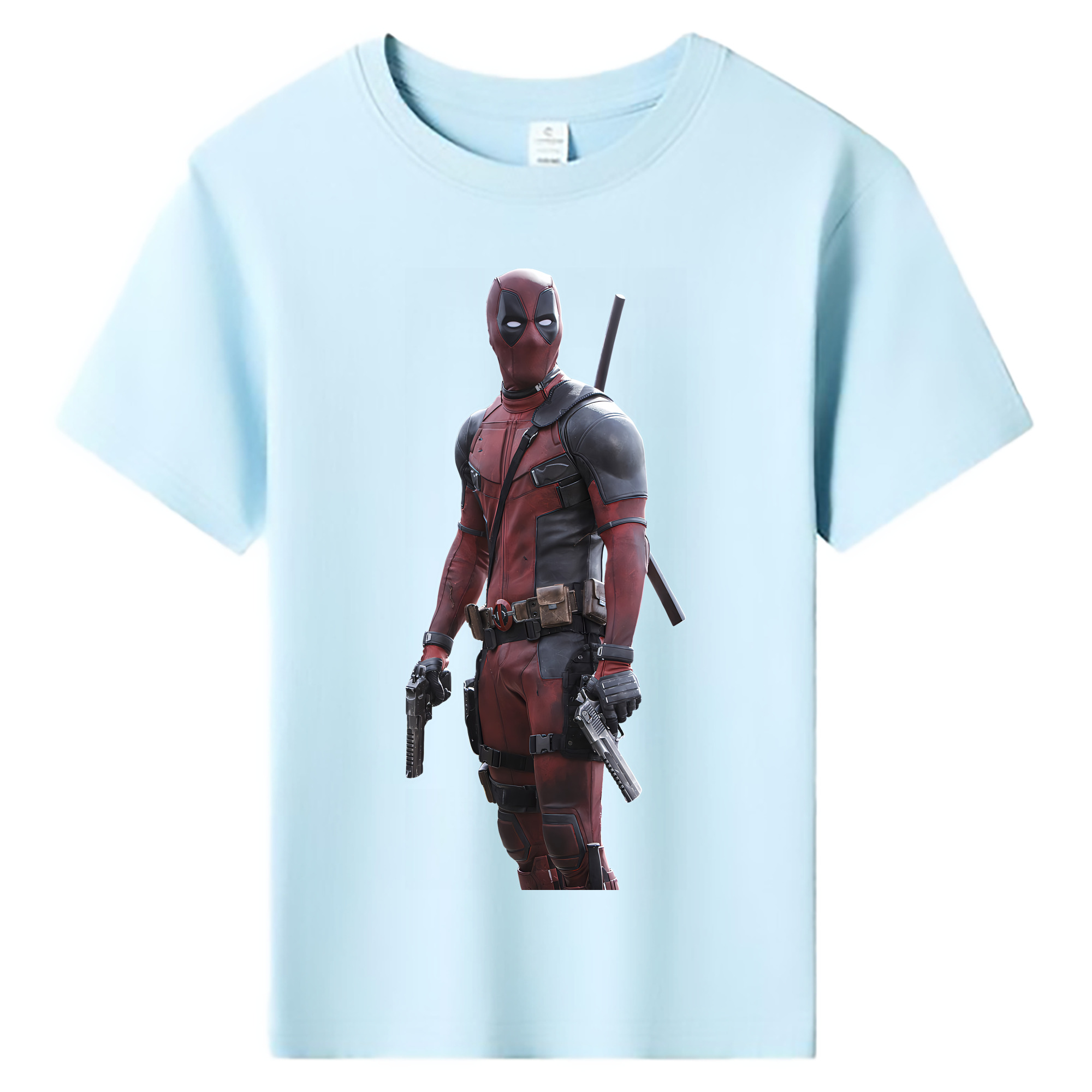 （画像用） Deadpool デッドプール 綿100％キッズTシャツ（フロントプリント）